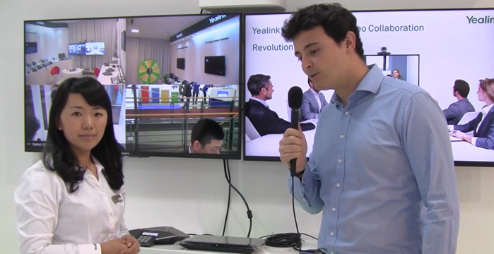 VoIPon Get a Closer Look at the Yealink Video Conferencing Phone Systems VC400 and VC120 @ CeBit 2015