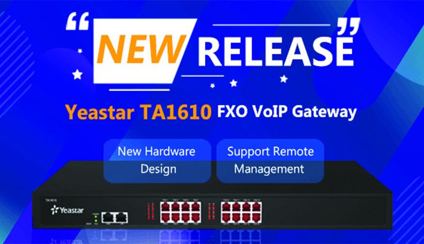 Yeastar releases new hardware for TA1610 FXO VoIP Gateway