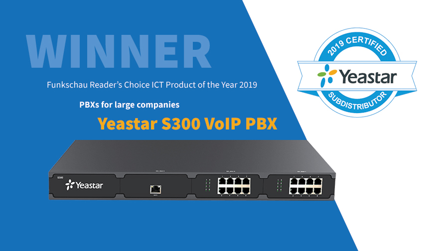 Yeastar S300 VoIP PBX wins Funkschau Reader’s Choice ICT Product of the Year 2019